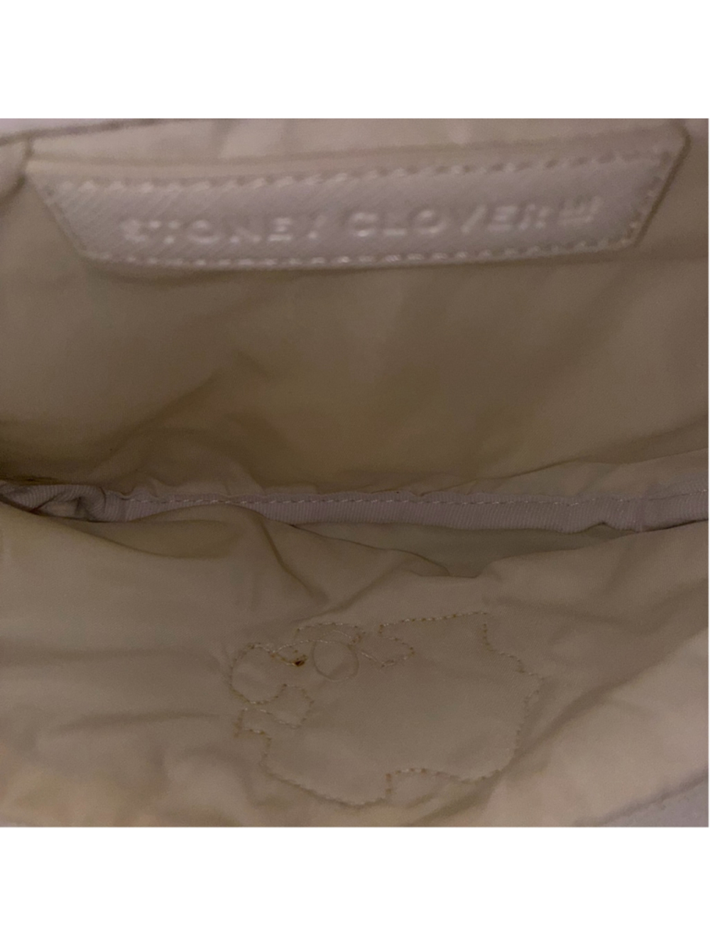 Women's Stoney Clover Lane Disney Mickey Christmas Jumbo Fanny Pack, White/Gold - Picture 7 of 8